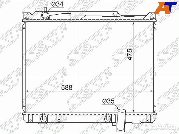 Радиатор suzuki grand vitara