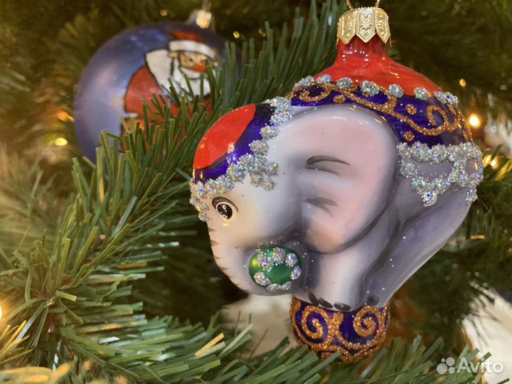 Ёлочная игрушка фабрики Ариель Слон. Новая