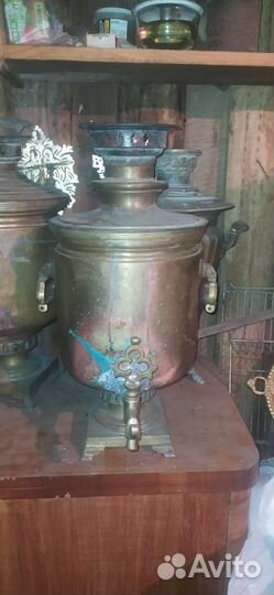 Старинный дровяной самовар