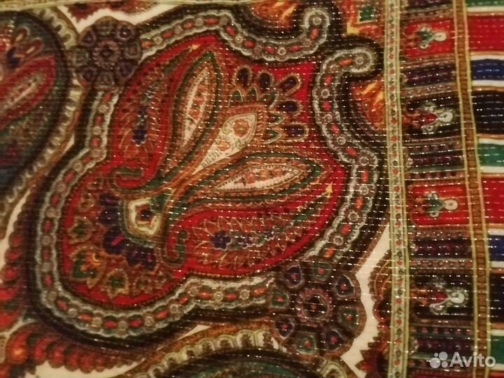 Платок с люрексом. Винтаж