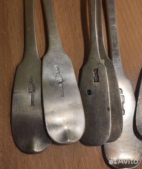Серебряные царские ложки 84 проба