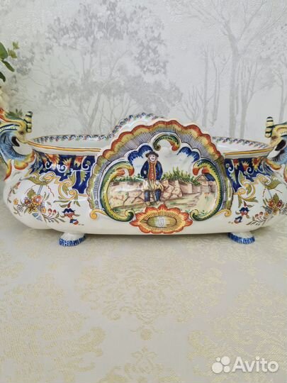 Старинное большое кашпо, жардиньерка. Франция