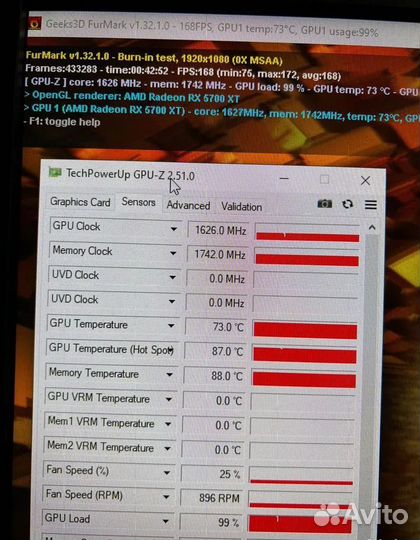 Видеокарта RowerColor 5700xt 8 gb
