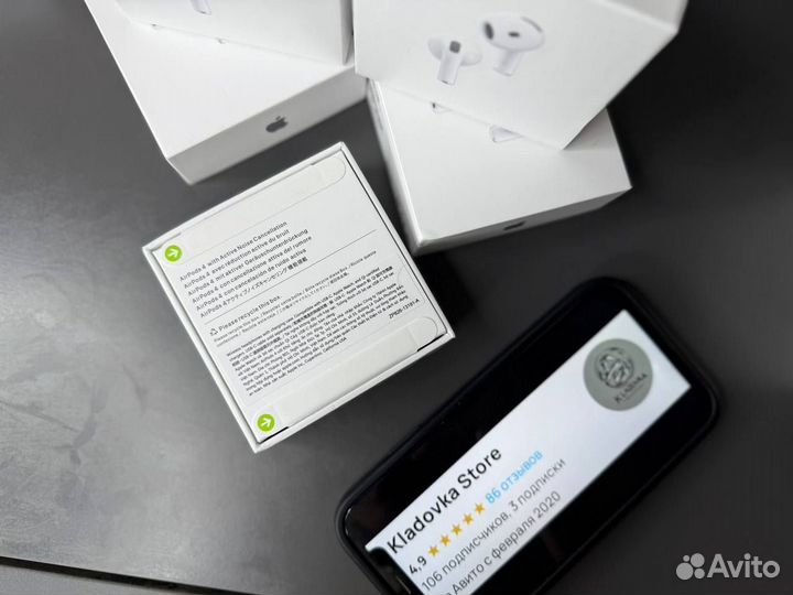 Наушники airpods 4 anc оригинальные