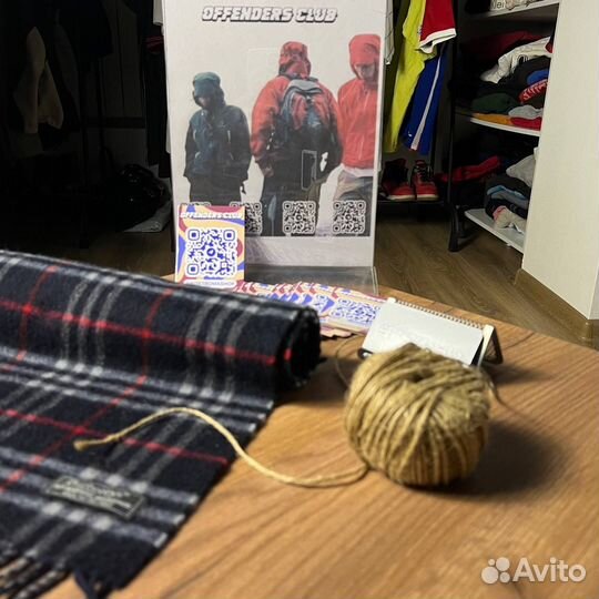 Мужской шарф Burberrys Винтаж Оригинал