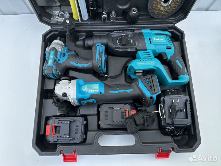 Набор аккумуляторного инструмента Makita 3в1 (Новы