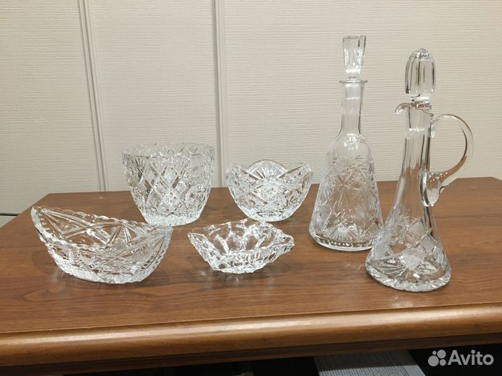 Хрусталь. Ваза/графин/штоф