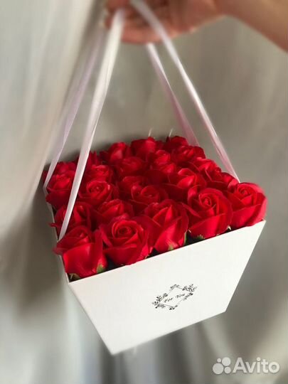 Букет из мыльных роз