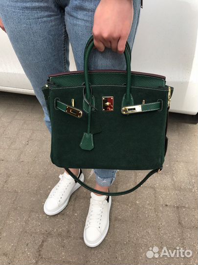 Сумка hermes натуральная кожа