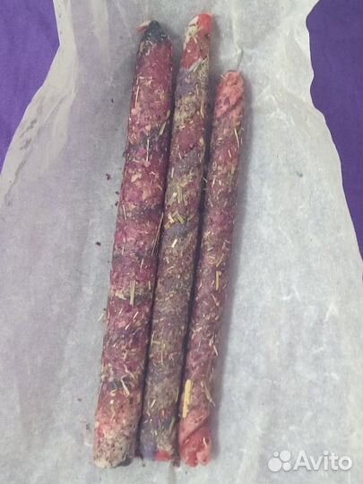 Свечи-скрутки ручной работы