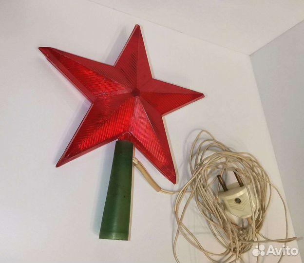 Звезда электрическая СССР на ёлку рабочая