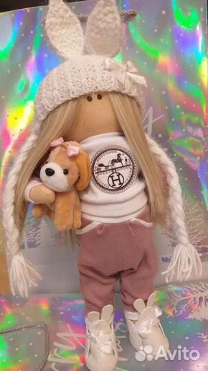Кукла тильда-зайка