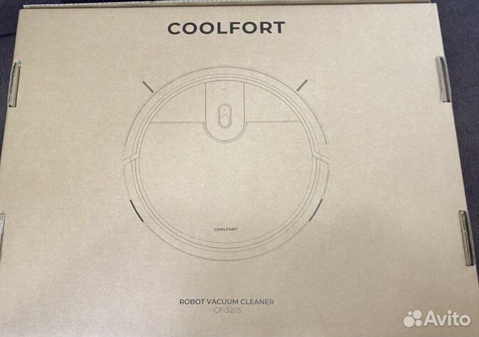 Робот пылесос coolfort cf 3205, белый
