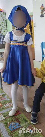 Детский сарафан, маша и медведь, русский народный