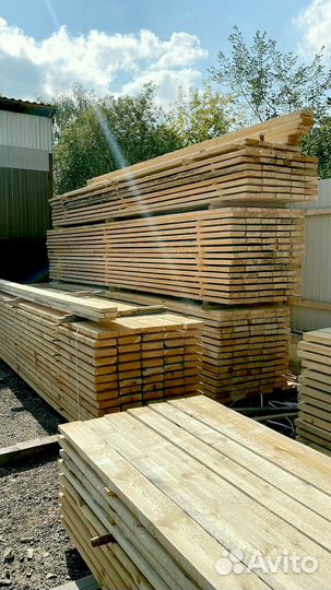 Доска обрезная 40х150х6000мм