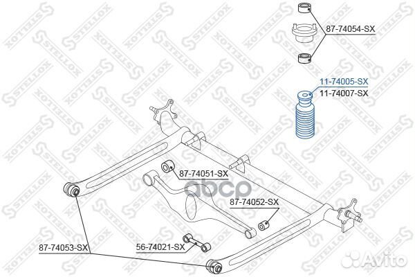 11-74005-SX отбойник-пыльник амортизатора задне