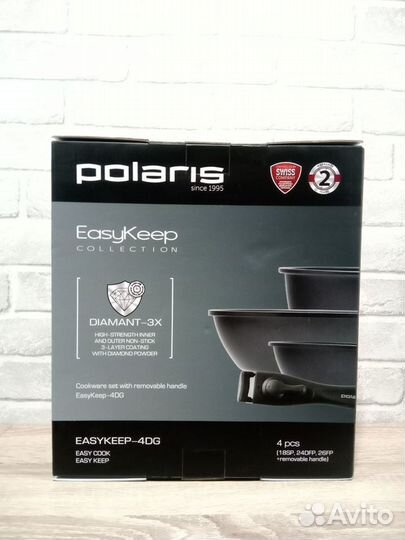 Набор посуды Polaris EasyKeep 4DG 4 предмета