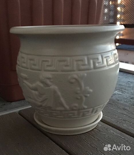 Кашпо для цветов, керамика