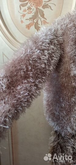 Тёплый вязанный костюм ручной работы 104-110см