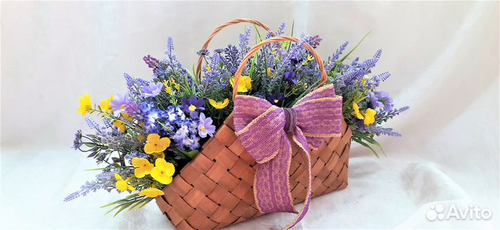 Корзинка с лавандой