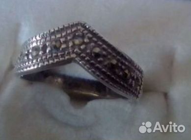 Серебряные серьги кольца бриолет