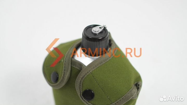 Армейская фляга с котелком в чехле алюминий
