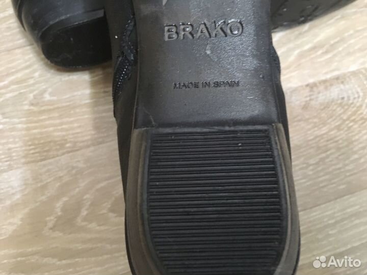 Ботинки кожаные brako (42) Испания