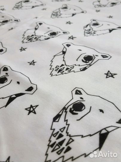 Отрезы тканей. Детский 100 органический хлопок