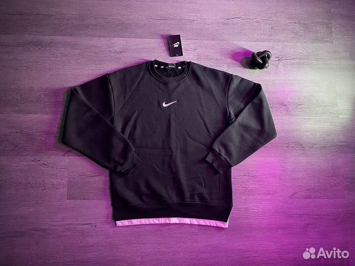 Свитшот Nike темно-серый утепленный новый