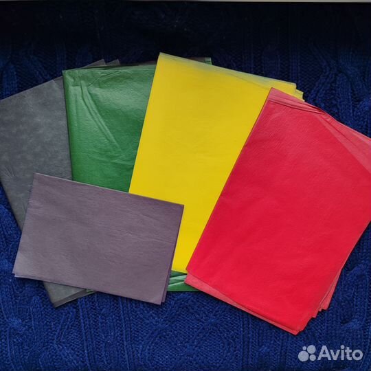 Копирка цветная СССР Копировальная бумага