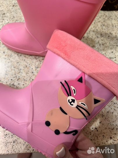 Резиновые сапоги для девочки