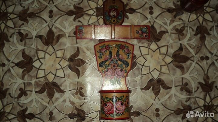 Солянка с хохломской росписью СССР и аксессуары