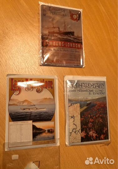 Металлические открытки