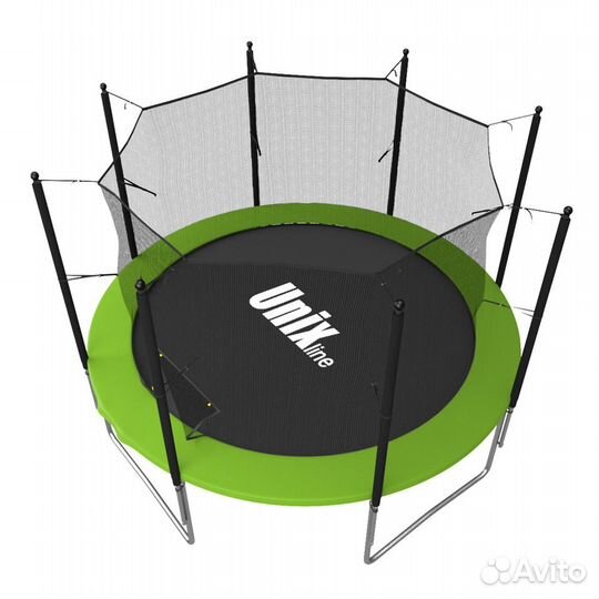 Батут с сеткой unix line Simple 8 ft Green inside
