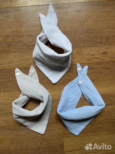 Слюнявчик нагрудник 7 шт муслин