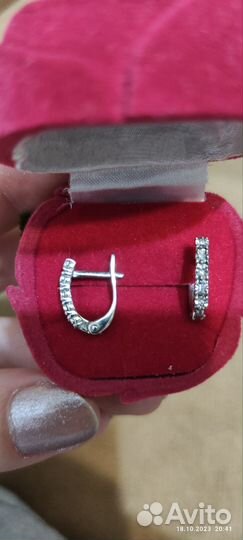 Серьги серебро