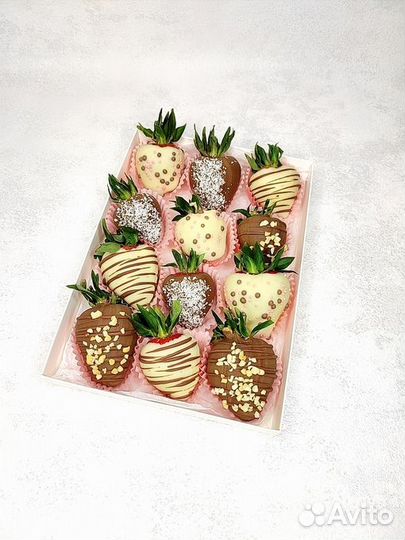 Клубника в шоколаде. Дизайн 