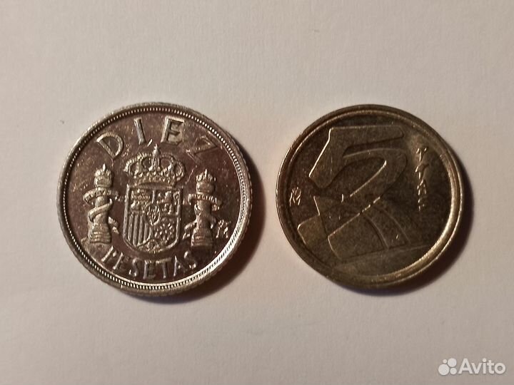 Монеты Испания 1983 и 1998 г.г