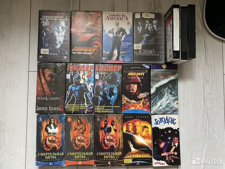 Видеокассеты vhs и dvd фильмы
