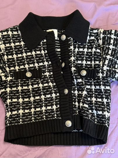 Твидовая кофта