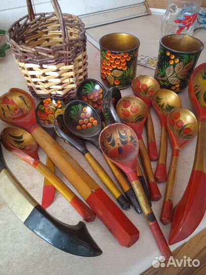 Деревянные ложки хохлома