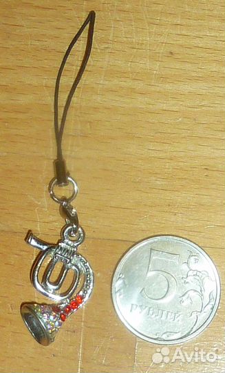 Подвеска Шарм Валторна Труба На шнурке