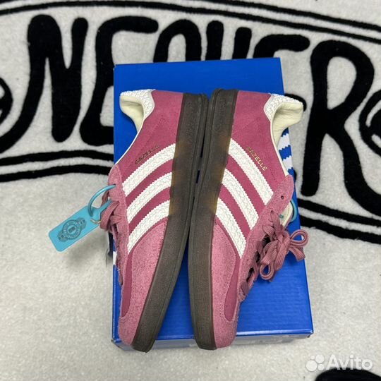 Adidas gazelle indoor pink cloud white оригинал