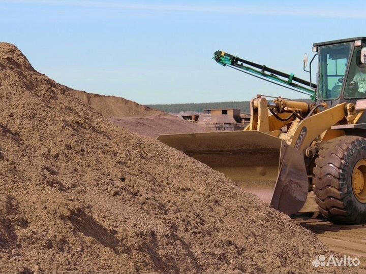 Песок сеяный для строительства от 3кубов