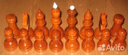 Шахматы турнирные деревянные без доски (орл)
