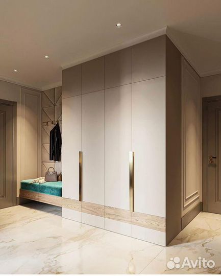 Прихожая с мягкой обивкой на заказ