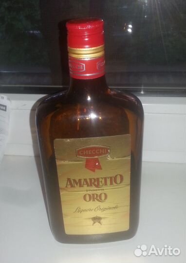 Пустая бутылка ликер Amaretto Oro 1980-1990 гг