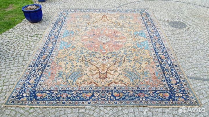 Иранский ковер 300 на 410 XIX век