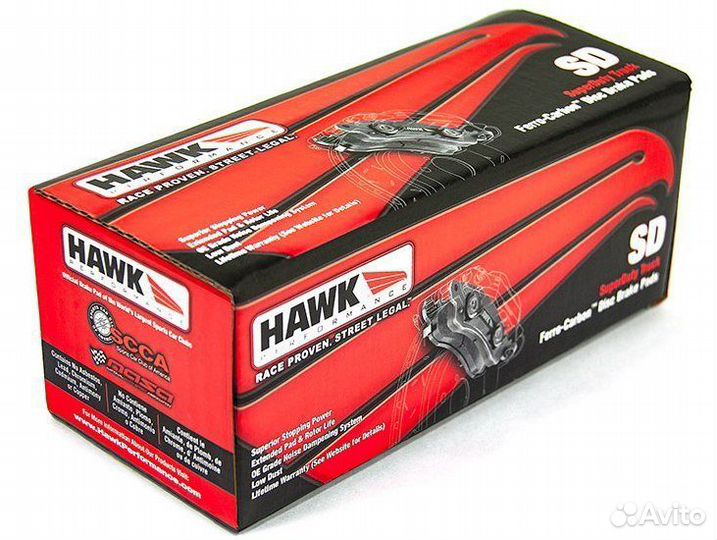 Колодки тормозные HB568P.666 hawk SuperDuty Cadill