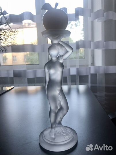 Подсвечник гусь хрустальный